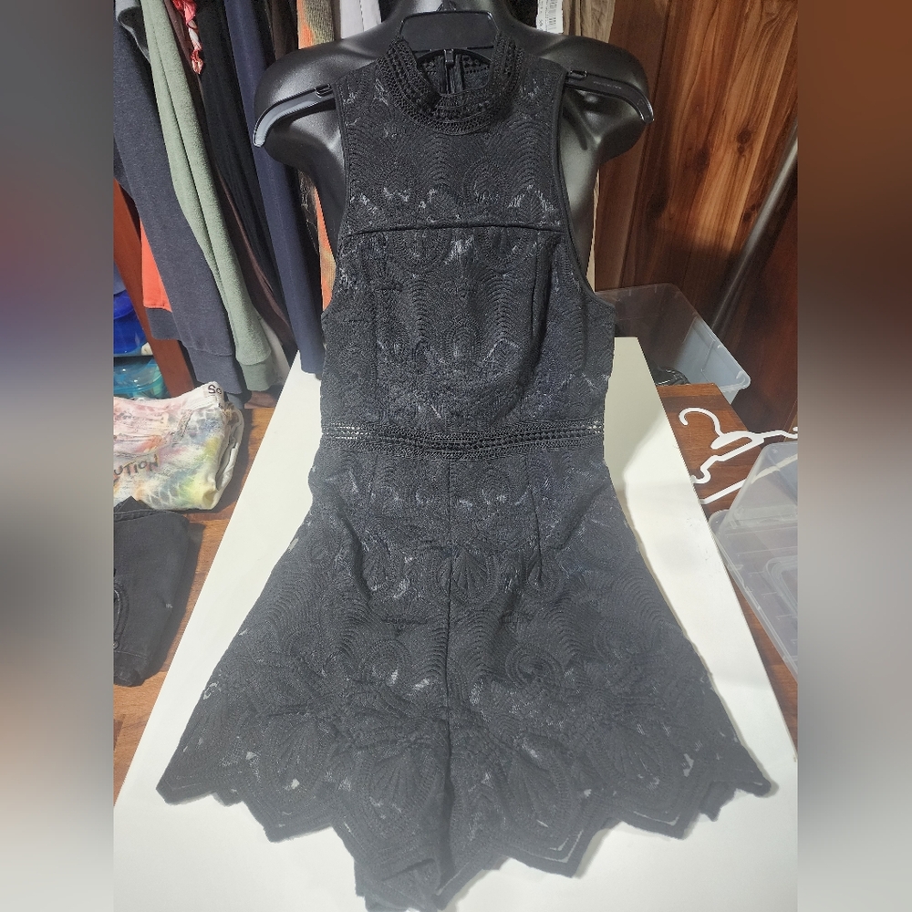 Elegant Black Lace Dress